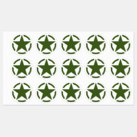 20 American Star Stencil Vintage Decals