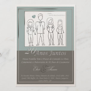 20 Anos Anniversary Invitation
