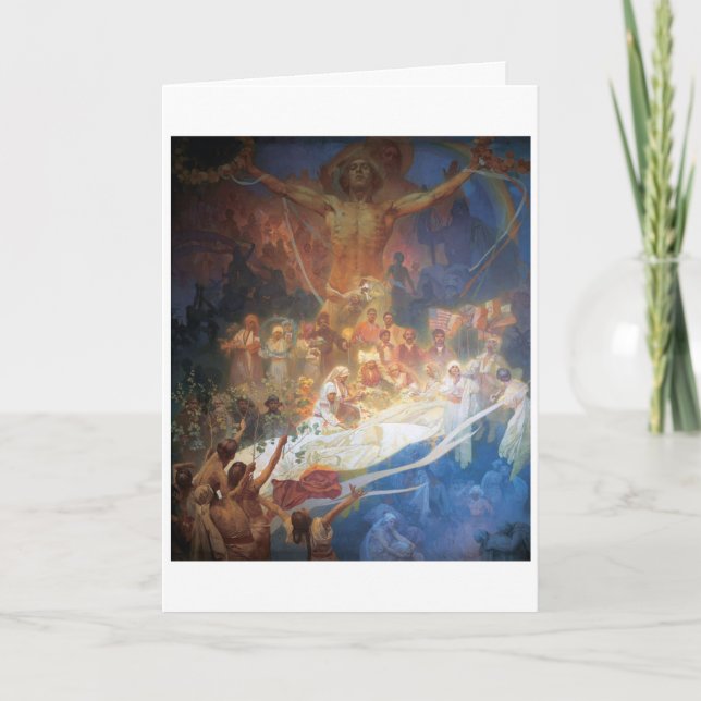 #20 Apotheosis of the Slavs, Mucha Card (Front)