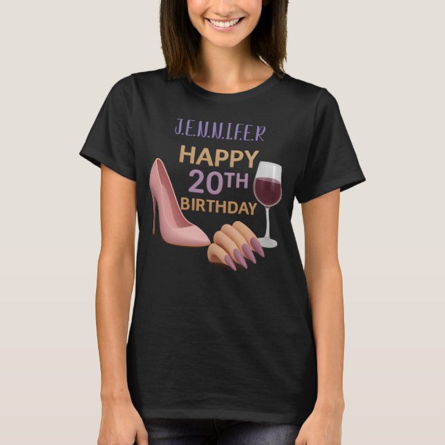20 birthday for girl Women's Basic T-Shirt (Front)