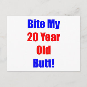 20 Bite My Butt Postcard