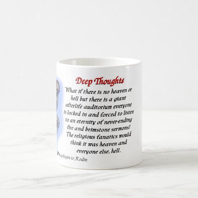 20 Deep thoughts - heaven and hell mug (Center)