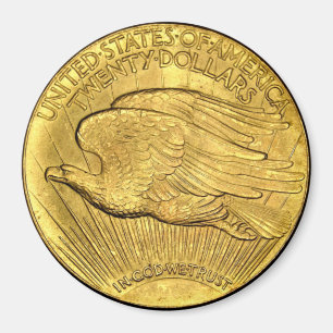 20 Dollar US Eagle Gold Piece Magnet