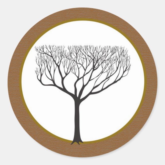 20 Fall Tree Wedding Envelope Seal (Front)