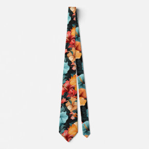 #20 Floral Pattern Tie