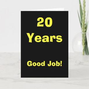20 Good Job! Card