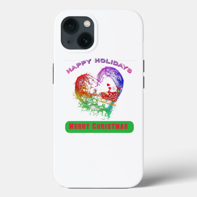 20.Ho Ho Ho Santa claus laugh face merry Christmas Case-Mate iPhone Case (Back)