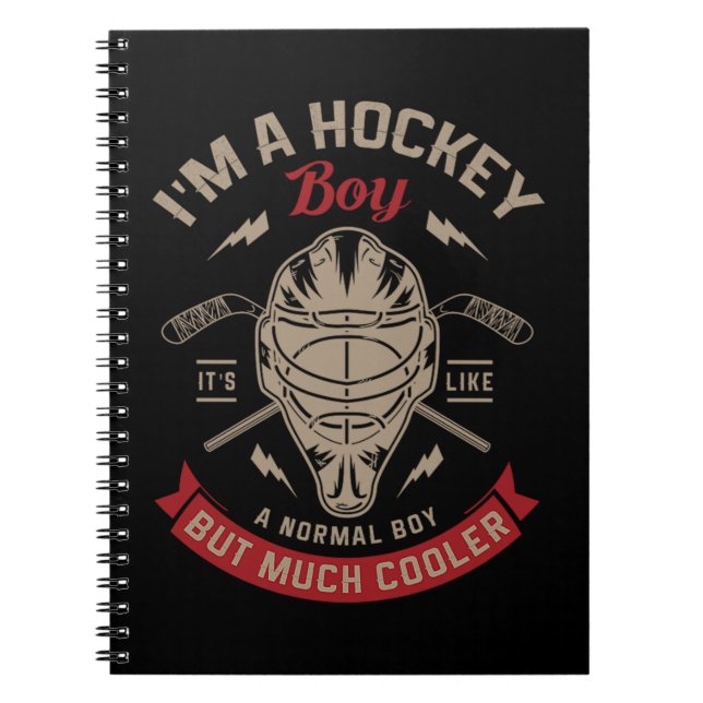 20.Ice hockey for a Hockey Player Notebook (Front)