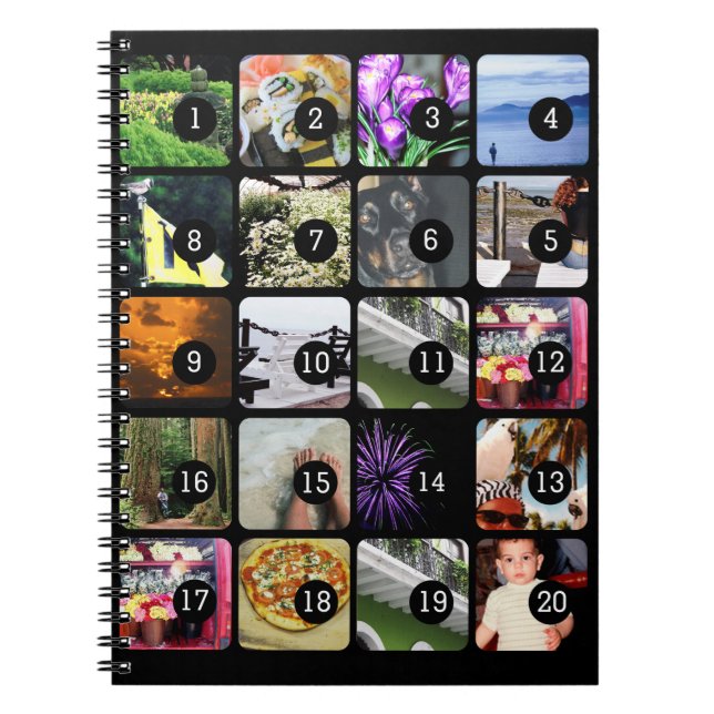 20 images Make Your Instagram Style Photo Cover Notebook (Front)