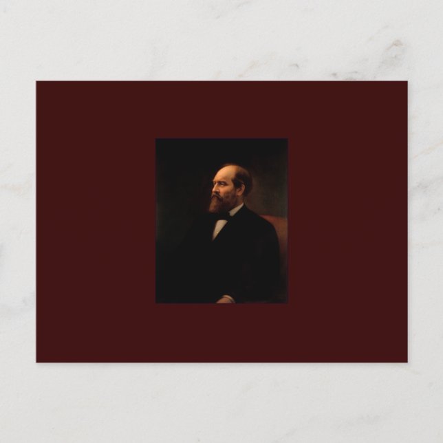 20 James A. Garfield Postcard (Front)