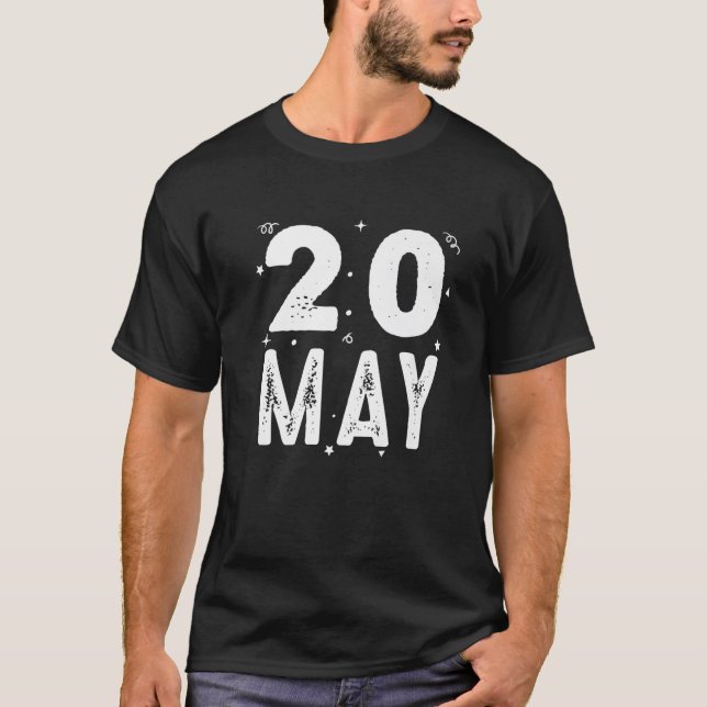 20 May Anniversary Party Special Occasions For Tod T-Shirt (Front)