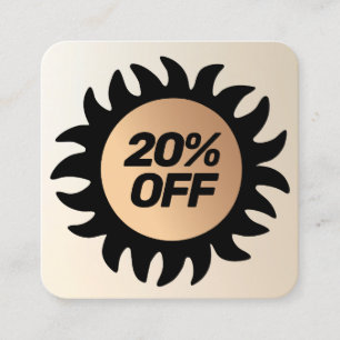 20% OFF Customer Discount Coupon Square Business C Square Business Card