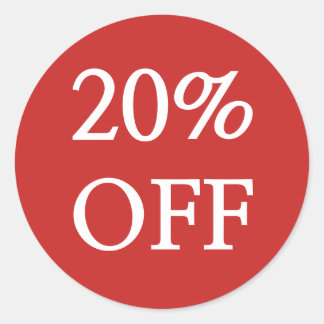 20% OFF Sale Stickers
