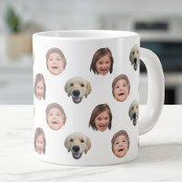 20 Oz Jumbo Cute Family Face 3 Photos Speciality