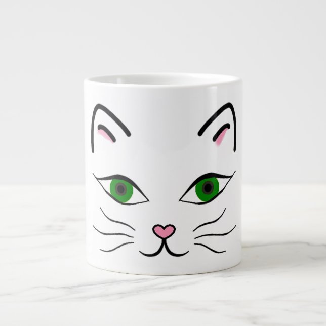 20 oz. Jumbo Mug - Kitty Face (Front)