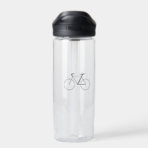20 oz Water Bottle with Clean Bicycle Design