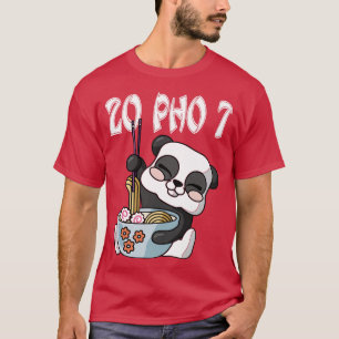 20 Pho 7 Kawaii Panda RamenOtaku Noodles Bowl T-Shirt