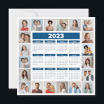 20 Photo Collage 2023 US Calendar Card<br><div class="desc">Create your own, Year At A Glance Calendar, Photo Collage for Christmas, Birthdays, Weddings, Anniversaries, Graduations, Father's Day, Mother's Day or any other Special Occasion, with our easy-to-use design tool. Add your favorite photos of friends, family, vacations, hobbies and pets and you'll have a stunning, one-of-a-kind photo collage. Our custom...</div>