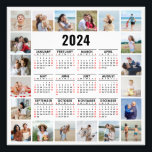20 Photo Collage 2024 Year At A Glance Calendar<br><div class="desc">Create your own, Year At A Glance Calendar, Photo Collage for Christmas, Birthdays, Weddings, Anniversaries, Graduations, Father's Day, Mother's Day or any other Special Occasion, with our easy-to-use design tool. Add your favourite photos of friends, family, vacations, hobbies and pets and you'll have a stunning, one-of-a-kind photo collage. Our custom...</div>