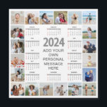 20 Photo Collage 2024 Year At A Glance Calendar<br><div class="desc">Create your own, Year At A Glance Calendar, Photo Collage for Christmas, Birthdays, Weddings, Anniversaries, Graduations, Father's Day, Mother's Day or any other Special Occasion, with our easy-to-use design tool. Add your favourite photos of friends, family, vacations, hobbies and pets and you'll have a stunning, one-of-a-kind photo collage. Our custom...</div>