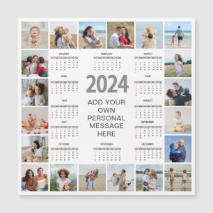 20 Photo Collage 2024 Year At A Glance Calendar
