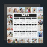 20 Photo Collage Black & White 2023 US Calendar<br><div class="desc">Create your own, Year At A Glance Calendar, Photo Collage for Christmas, Birthdays, Weddings, Anniversaries, Graduations, Father's Day, Mother's Day or any other Special Occasion, with our easy-to-use design tool. Add your favourite photos of friends, family, vacations, hobbies and pets and you'll have a stunning, one-of-a-kind photo collage. Our custom...</div>