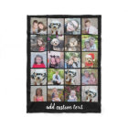 20 Photo Collage - Grid with Script Text - black