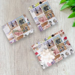 20 Photo Collage Personalised Template Wrapping Paper Sheet<br><div class="desc">Customisable gift wrap paper - you can add your own twenty photos .. personalised wrapping paper sheets from Ricaso - designed with spaces for your own photographs</div>