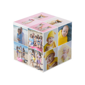 20 Photo Custom Personalised Photo Cube