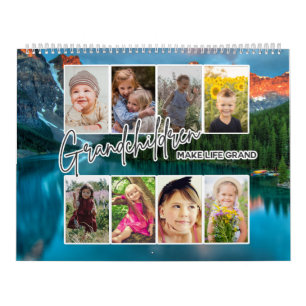 20 Photo "Grandchildren Make Life Grand" Nature Calendar