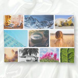 20 Photo Template Collage White Frame Pillowcase