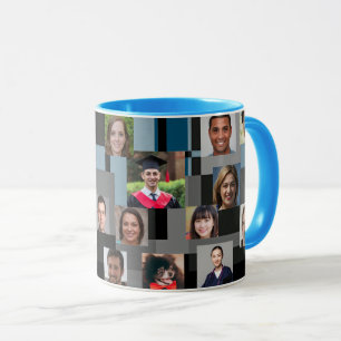 20 Photos Blue Modern Love You Papa Grandfather Mug