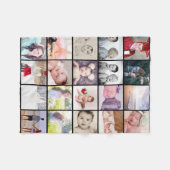 20 photos collage  personalised fleece blanket (Front (Horizontal))