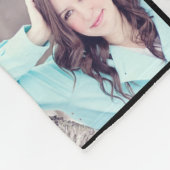 20 photos collage  personalised fleece blanket (Corner)
