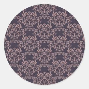 20 Purple Damask Lace Wedding Envelope Seal