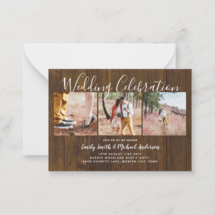 20 Quality Budget PHOTO Wedding Invites SMALL