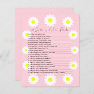 20 Questions about the Parents baby shower game