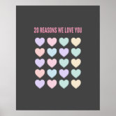 40 reasons We love You - 40th Birthday Gifts Poster