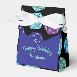 20 Sided Dice DND Games Kids Birthday Party Favour Box