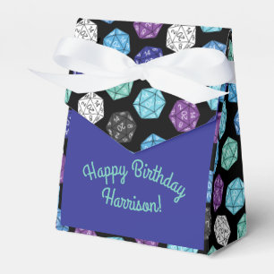 20 Sided Dice DND Games Kids Birthday Party Favour Box