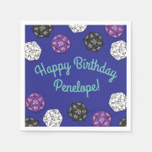 20 Sided Dice DND Games Kids Birthday Party