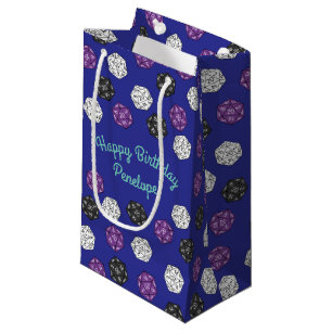 20 Sided Dice DND Games Kids Birthday Party Small Gift Bag