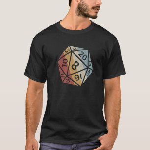 20 Sided Dice Retro Style Vintage 1 T-Shirt