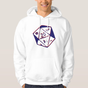 20 sided die hoodie