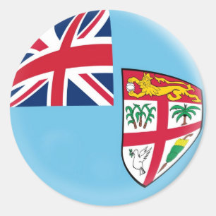 20 small stickers Fiji flag
