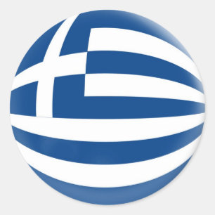 20 small stickers Greece flag
