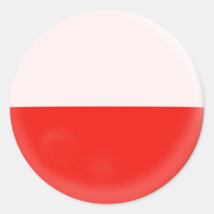 20 small stickers Poland Polish flag