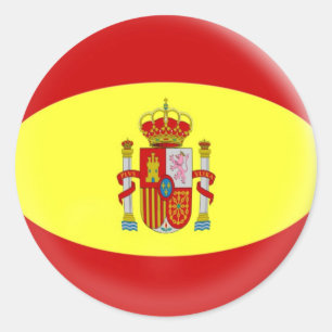 20 small stickers  Spain Spanish flag