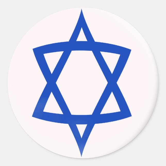 20 small stickers Star of David flag (Front)