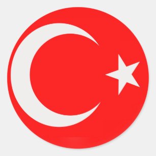 20 small stickers Turkiey Turkish flag
